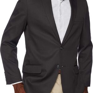 Haggar Men's Black Two-Button Sport Coat